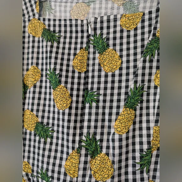 1950's Style Gingham Pineapple Dress - Picture 6 of 7